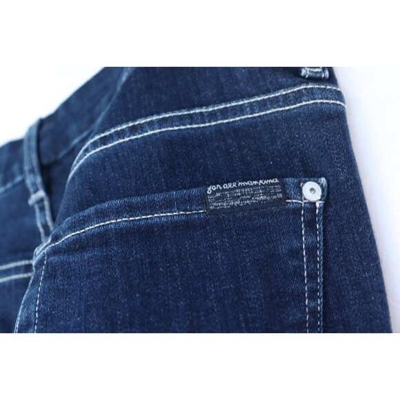 7 For All Mankind Women's Size 29 Blue Skinny Jeans High Waist Gwenevere Denim - Picture 6 of 7
